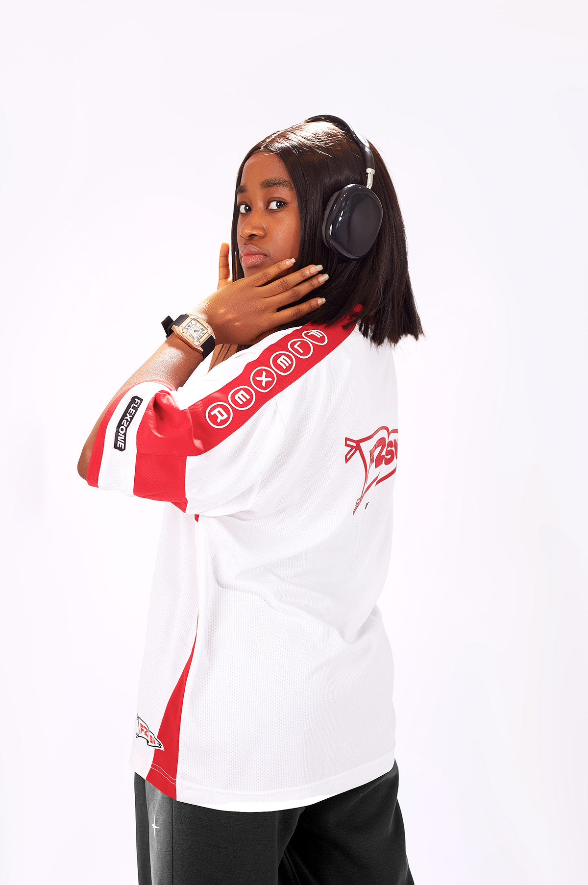 Flexer Merch® Red Oversized Jersey - Image 8