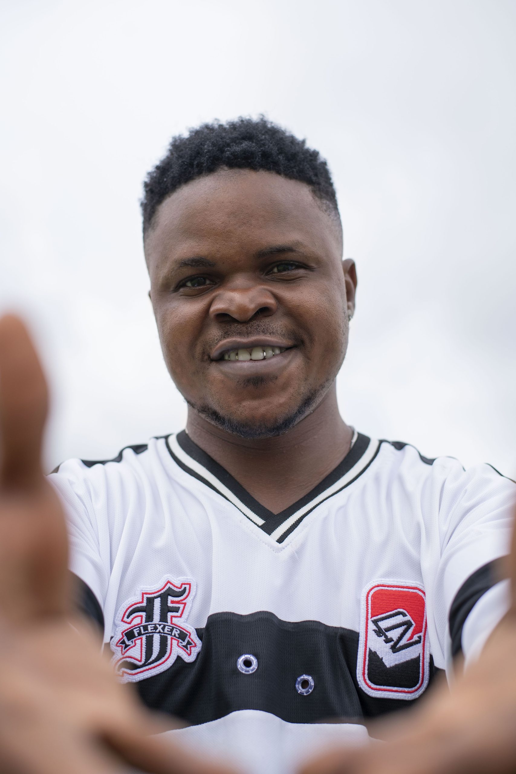 Flexer Merch® White & Black Oversized Jersey - Image 2