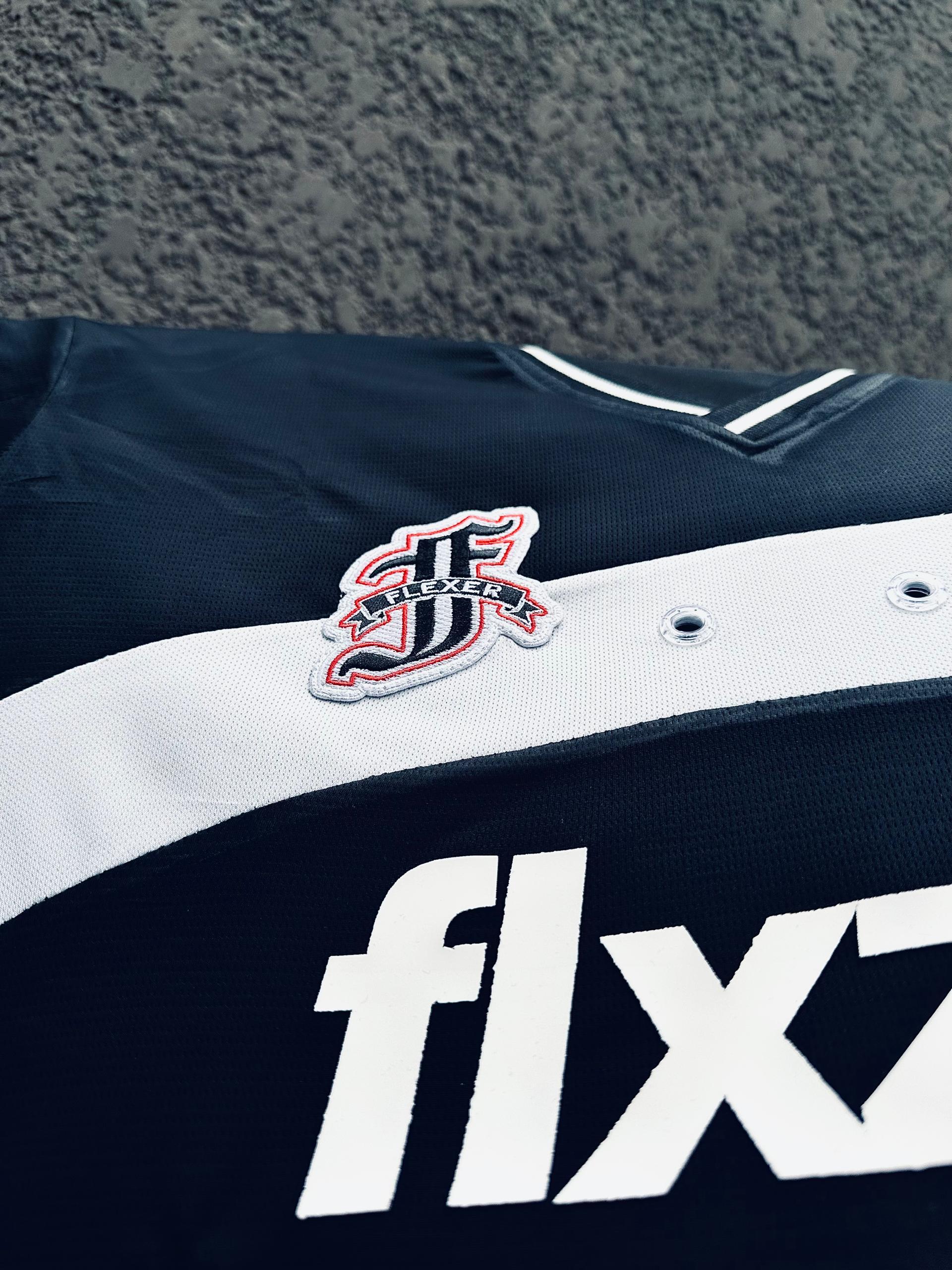 Flexer Merch® Black & White Oversized Jersey - Image 5